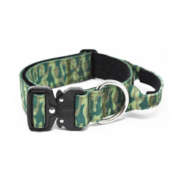 4cm Combat Dog Collar - Green CAMO v2.0